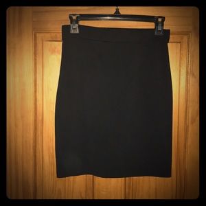 Black pencil skirt